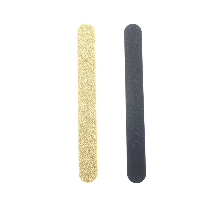 10Pcs/Set Gold Color Double Side Finger Toe Wen Women Kid Child Nail Buffer Block Nail File Emery Board