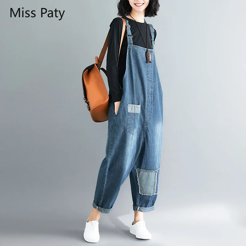 ladies high waisted boyfriend breeches denim wide leg blue harem wide jeans for woman trousers jumpsuits pants