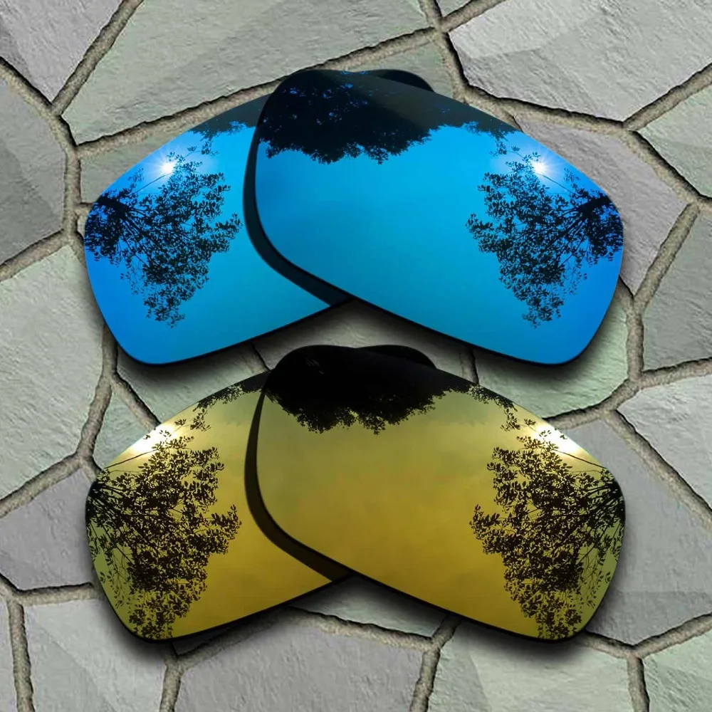 

Sky Blue&Yellow Golden Sunglasses Polarized Replacement Lenses for Oakley Crankshaft