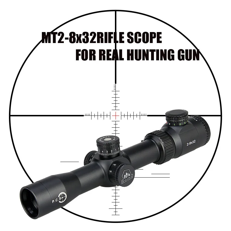 Canis Latrans New  Tactical Military MT2-8x32 Two Color Spotting Rifle Scope For CS Game Real Hunting Shooting OS1-0288