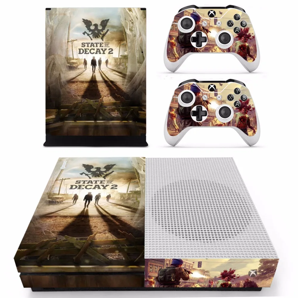 เกม State Of Decay 2ผิวสติกเกอร์รูปลอกสำหรับ Microsoft Xbox One S คอนโซลและ2ตัวควบคุมสำหรับ Xbox One S สกินสติกเกอร์ไวนิล