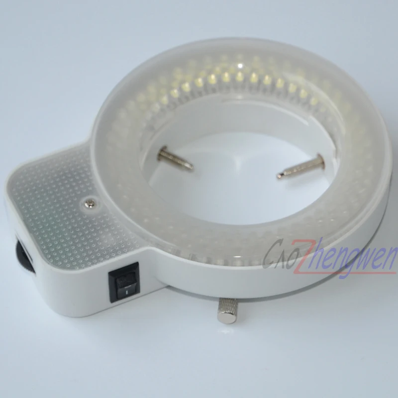 

Microscope 144 LED Ring Illuminator Lamp For Microscopio Excellent Circle Light US UK EU Power Adaptor