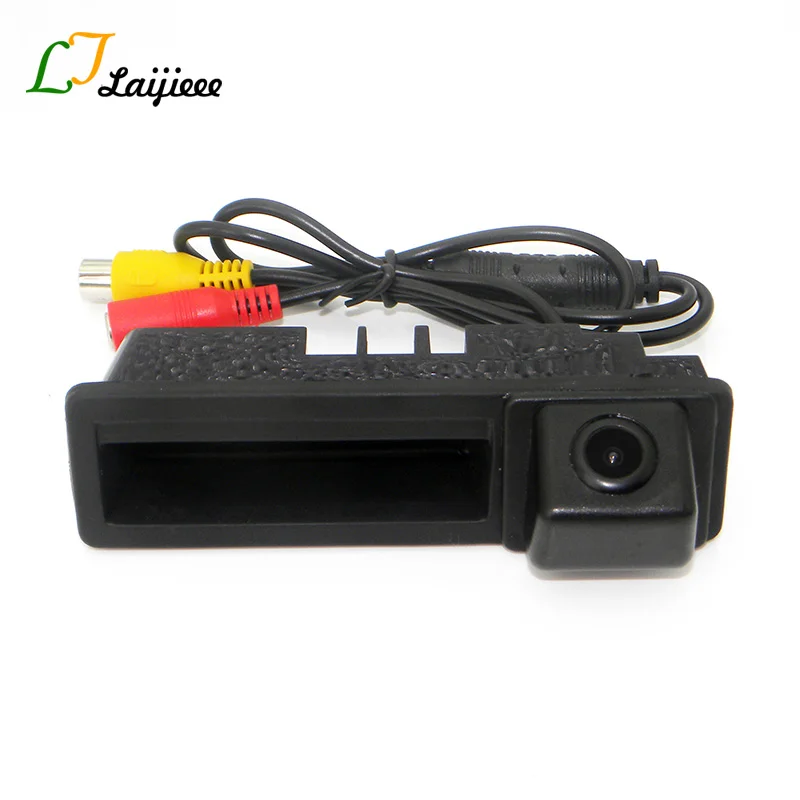 Auto Backup Camera For Audi A5 S5 RS5 Cabriolet B8 8T 2009~2017 With Power Relay Car Rear Trunk Handle Reversing Rearview Camera