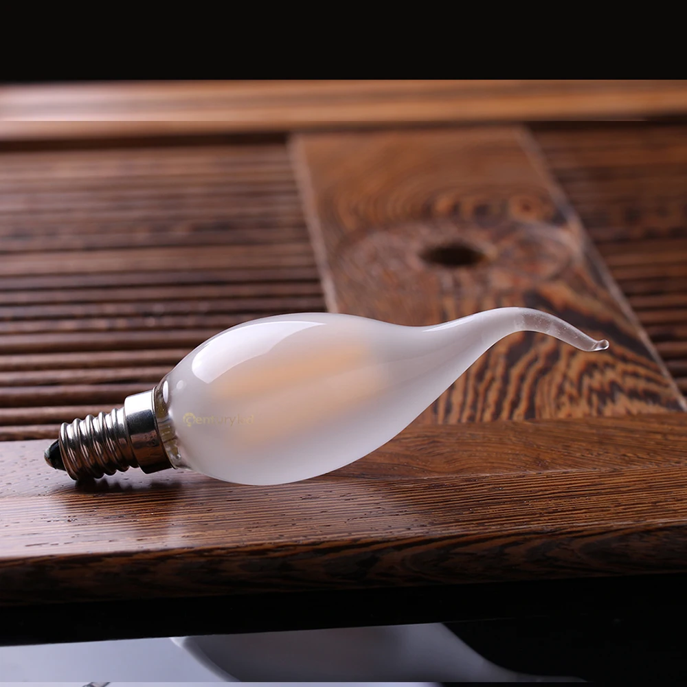 10 Packs 4W 6W Retro E14 Candle Bulb Dimmable C35 Frosted Led Bulb E12 Led Flame Light Warm White Chandelier Decorative Lighting