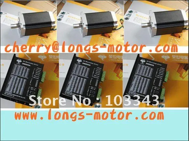 3Axis Nema 34 Stepper Motor 1232OZ-IN & driver DM860A CNC PLASMA &Mill