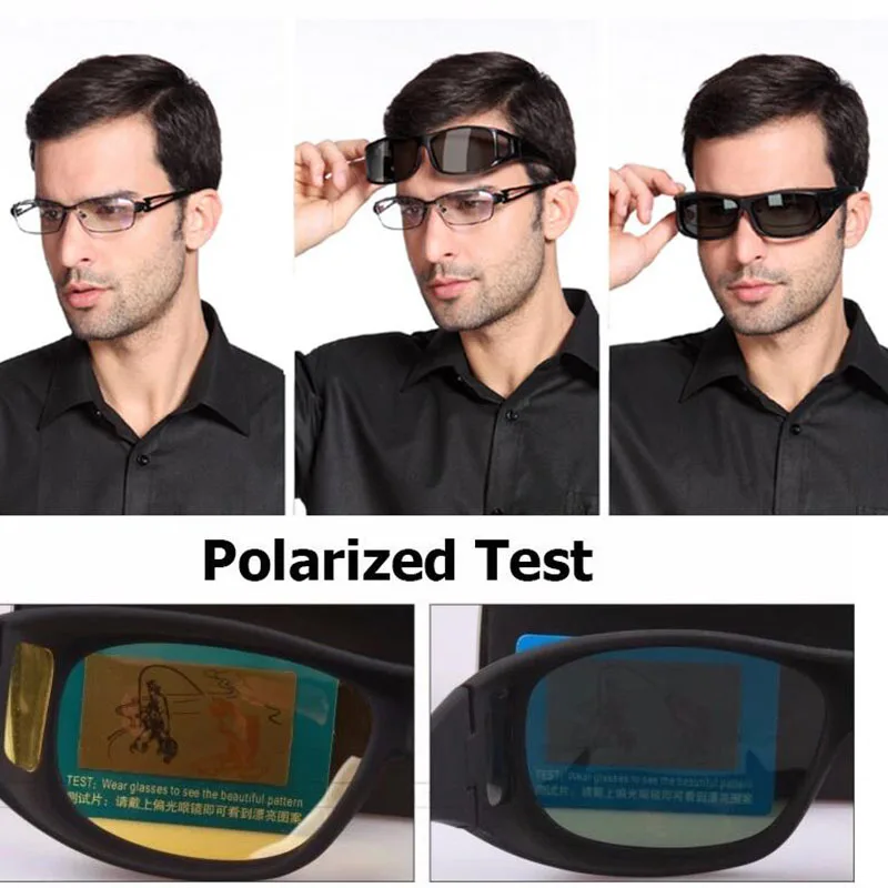 New Men Polarized Lens Driving Fishing Sunglasses Cover For Myopia Glasses Flip Polaroid Sun Eyewear Oculos De Sol Masculino