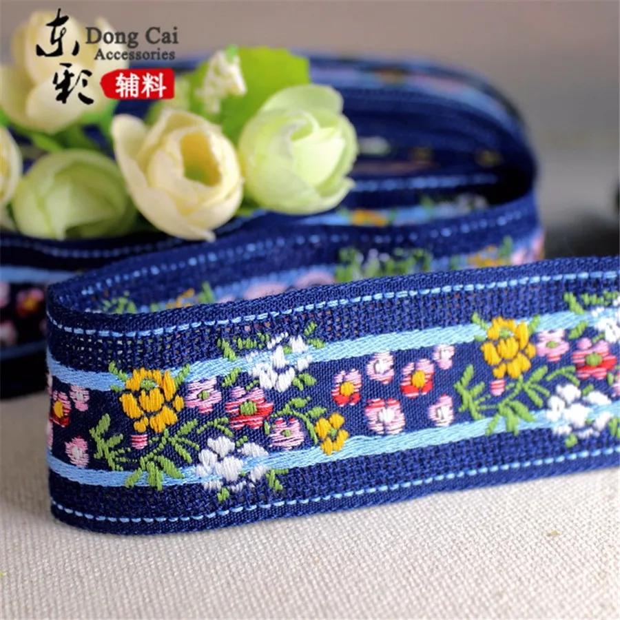 10 yards *3.5cm Jacquard Lace Ribbons DIY Craft Apparel Handmade Sewing Supplies Clothing Skirt  Shoes Ribbon Accessories