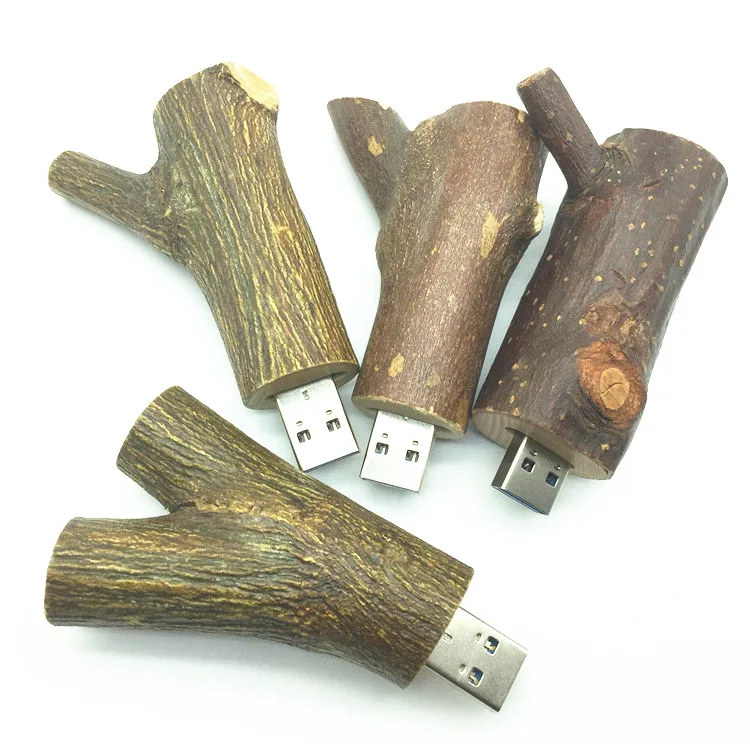 High Speed  novetly Flash disk Wooden model USB 3.0 tree branch memory stick pendive 4GB 8GB 16GB 32GB thumb drive usb creativo