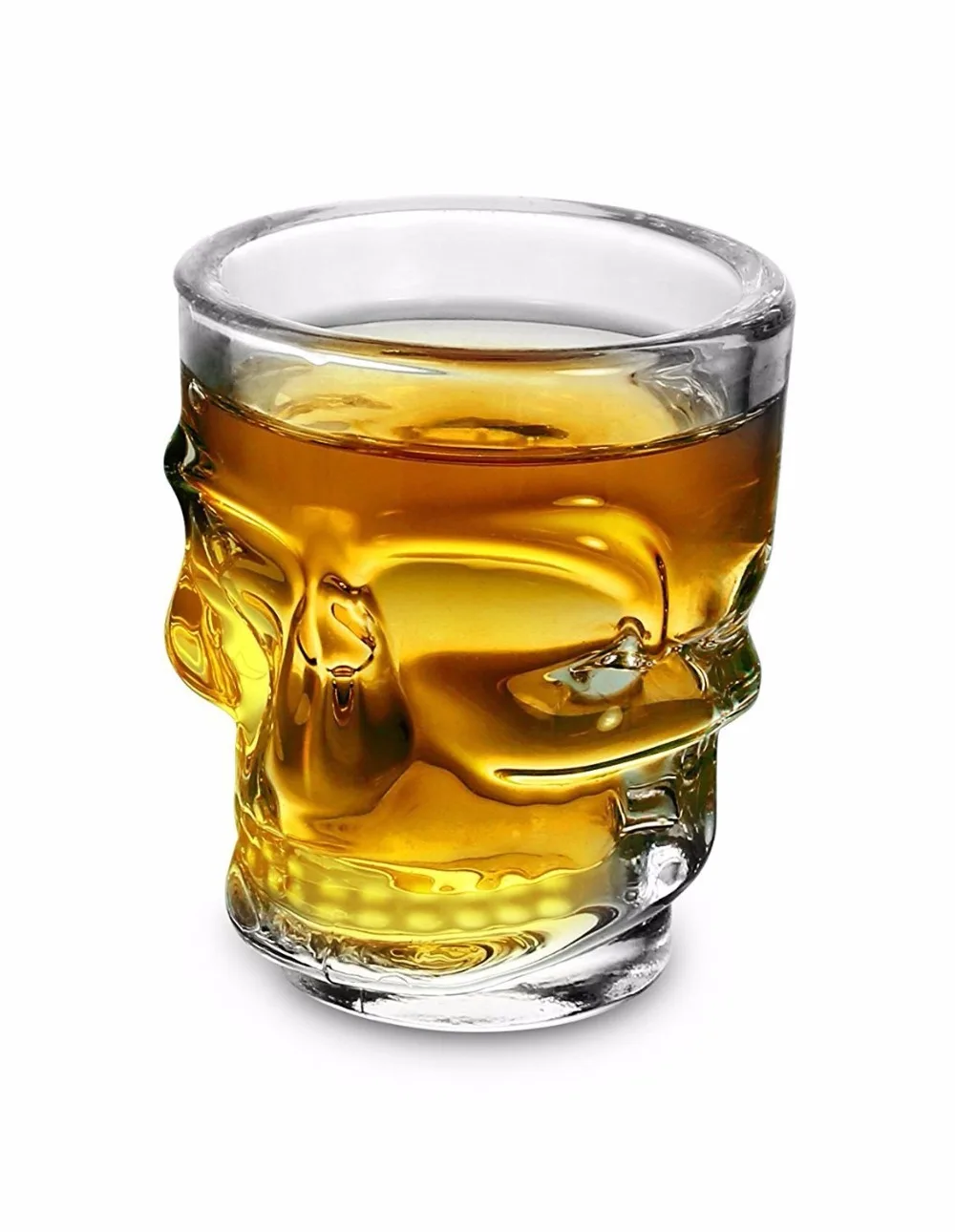 6PCS 45ml Skull Shot Glasses, Set of 6, 1.5 oz, Clear