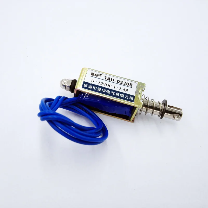 12VDC 24VDC  Pull and Push open Frame electromagnet keeping Force 700g travel distance10mm  TAU-0530B