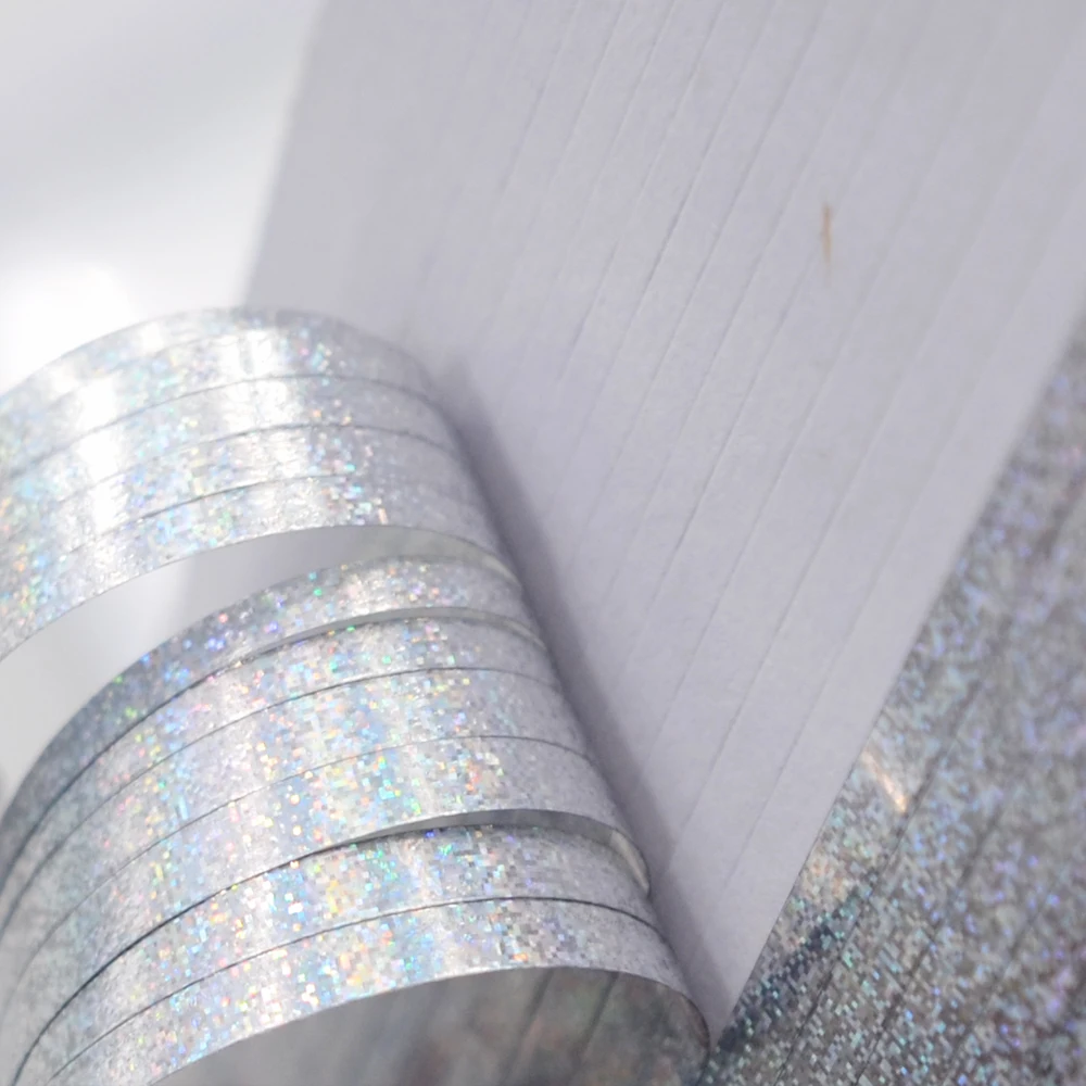 MNFT 5Pcs 12X7.3cm Self Adhesive Holographic Film Lure Flash Tape DIY Fishing Lures  Nymph Fly Tying Materials