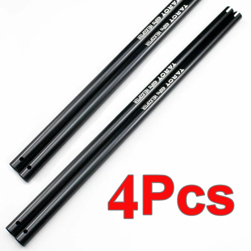 4 pcs Tarot 450 Aluminium Tail Boom 347mm for Trex 450 RC Helicopter