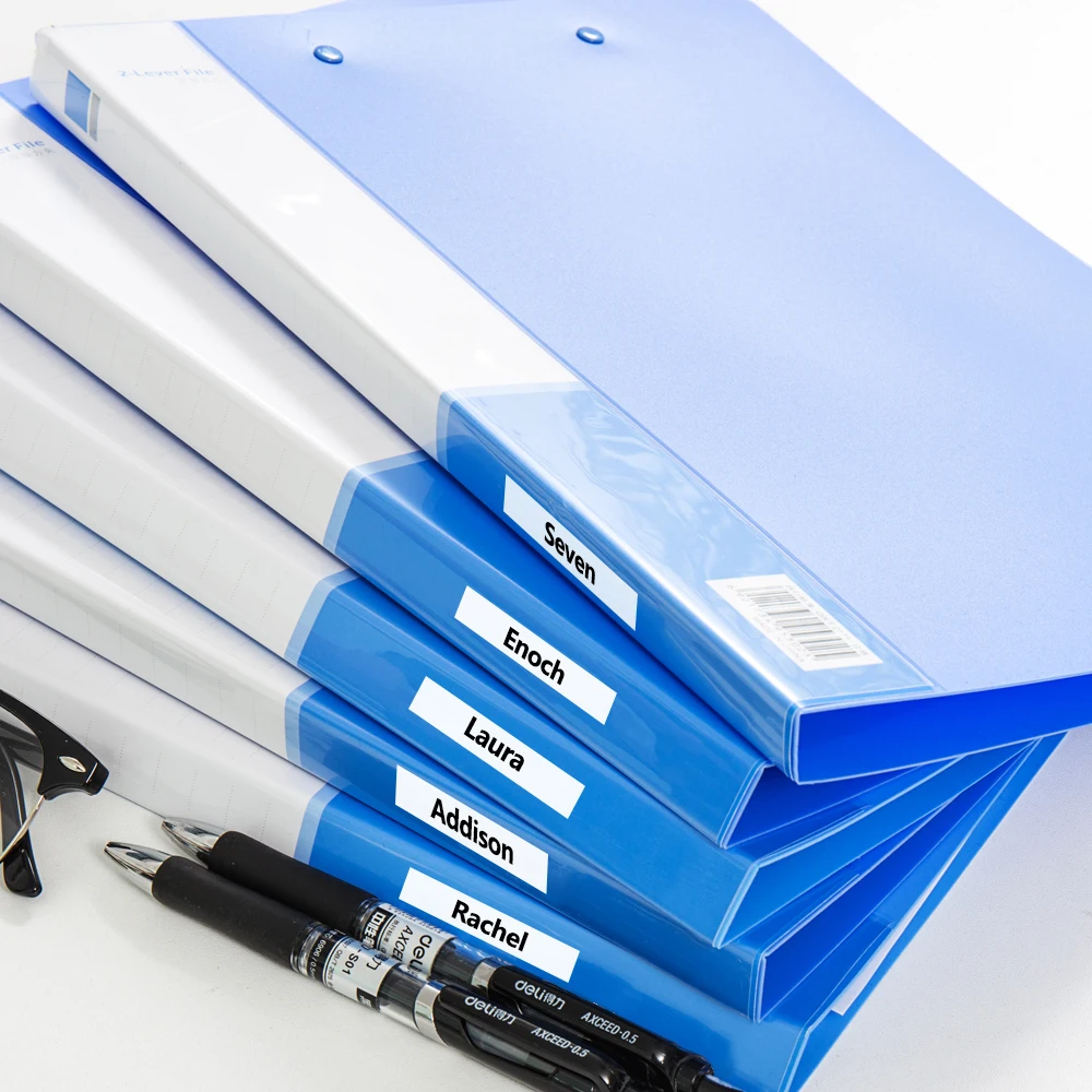 5PCS 12mm*8m label tapes SS12KW SC12YW SC12RW SC12GW SC12BW for Epson LabelWorks Cartridges & Ribbons Multi-Color label maker