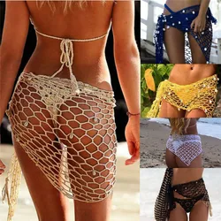 2019 nowych kobiet kabaretki szydełka osłona do Bikini Up stroje kąpielowe trójkąt Shell Sarong Wrap strój kąpielowy strój kąpielowy