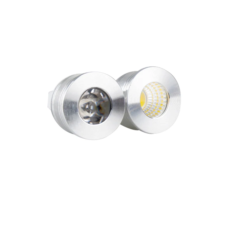 10pcs/Lot Ultra Bright 1W 3W  GU10 MR16 E27  LED Bulb 85-265V Led Spotlights Warm/Natural/Cool White Lamp 110V 220V DC 12V