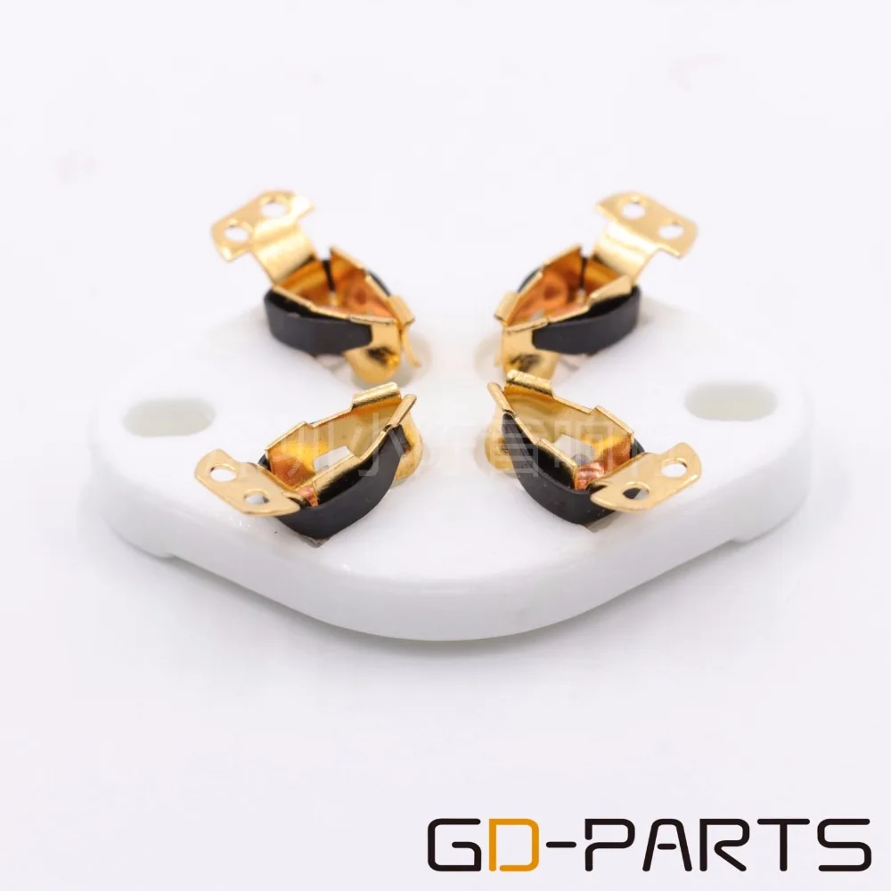 4pin Ống Gốm Ổ Cắm Cho 300B 811 45 71A 5Z3 572B 2A3 5U4G Bảng Khung Xe Gắn Âm Thanh Hifi Vintage Ống bộ Khuếch Đại DIY 1PC
