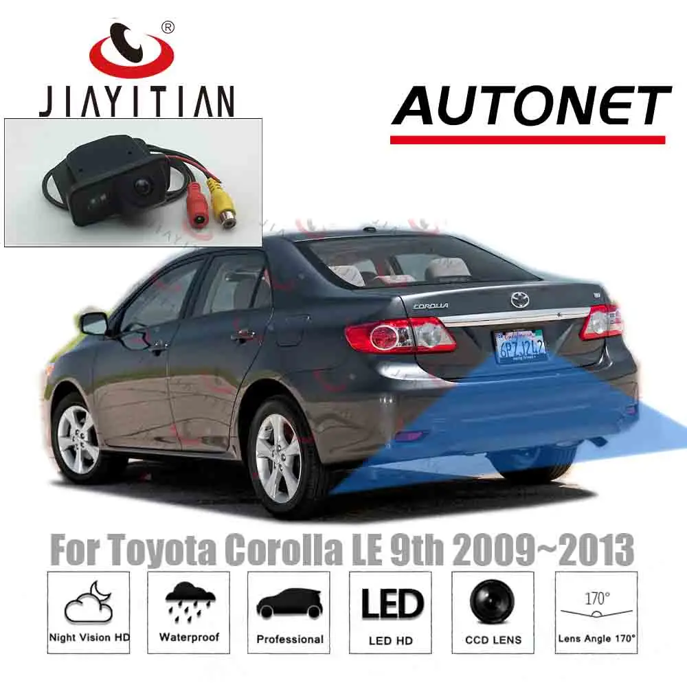 JIAYITIAN kamera tylna kamera samochodowa dla Toyota Corolla LE 9th sedan 2009 2010 2011 2012 2013 IP69 ccd rewers Backup kamera parkowania