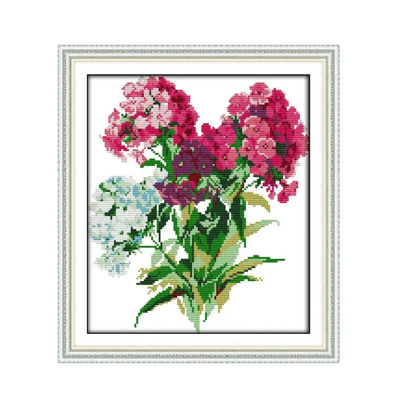 

Joy Sunday Beautiful bright bouquet of small needlework DIY sewing handmade embroidery cross stitch kit wall stickers decoration