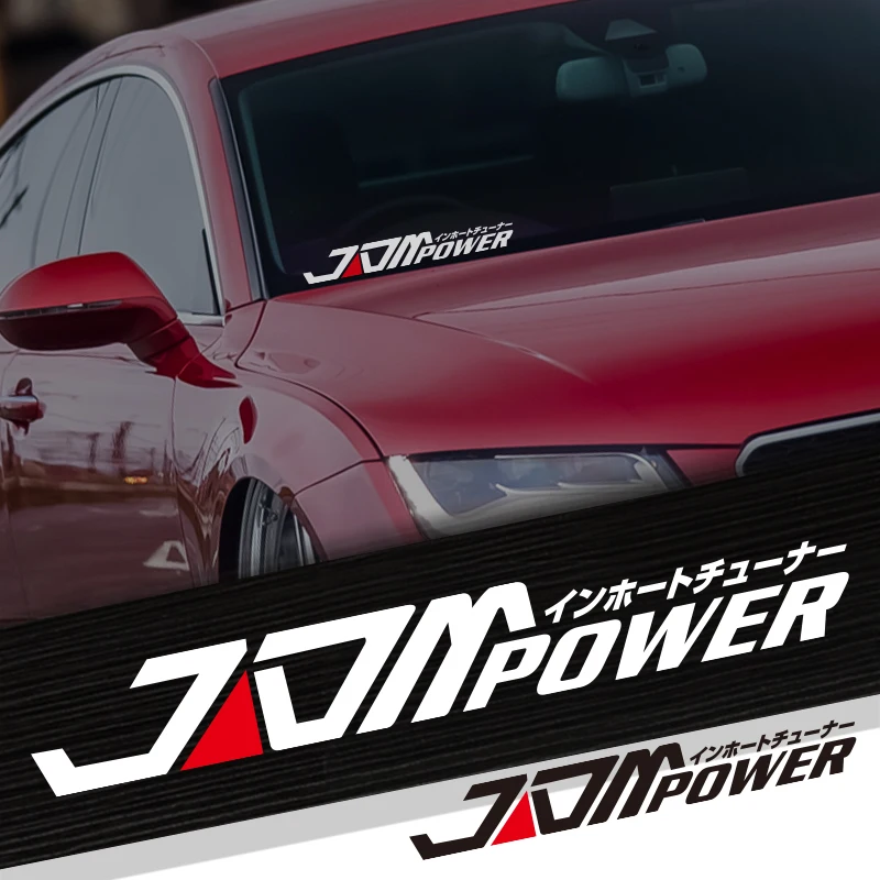 Noizzy JDM Power Car Stickers Auto Window Decals Vinyl Reflective for Honda Mitsubishi Toyota Subaru Suzuki Lexus  Styling