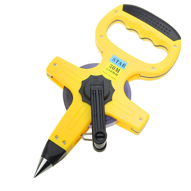 Tape Measure 30m / 100m Stainless Steel Metric Measuring Tape Retractable Flexible Ruler Woodworking Tools