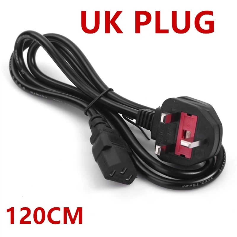 Durable 3-Prong 1,2 m EU US AU UK 4Standards AC Netzteil Adapter Kabel Kabel Blei Lade linie Drähte Für PC Laptop – Detail 2