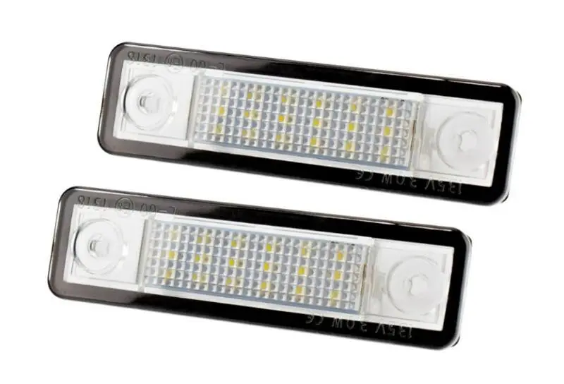 2PCS Opel LED Number License Plate Light WHITE Color For Astra G Astra F Corsa B Zafira A Omega A Free Shipment