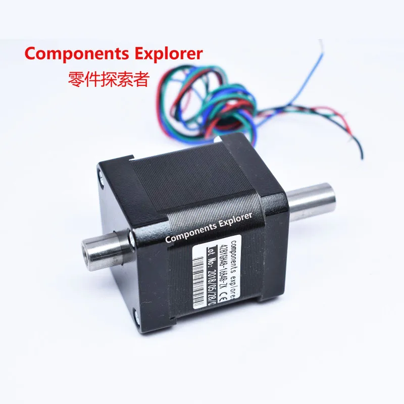 

stepper motor Hollow double shaft NEMA17 48mm body length Hybird,2 phase 4 wire 3d printer accessories 42BYGH48-1684B-ZK