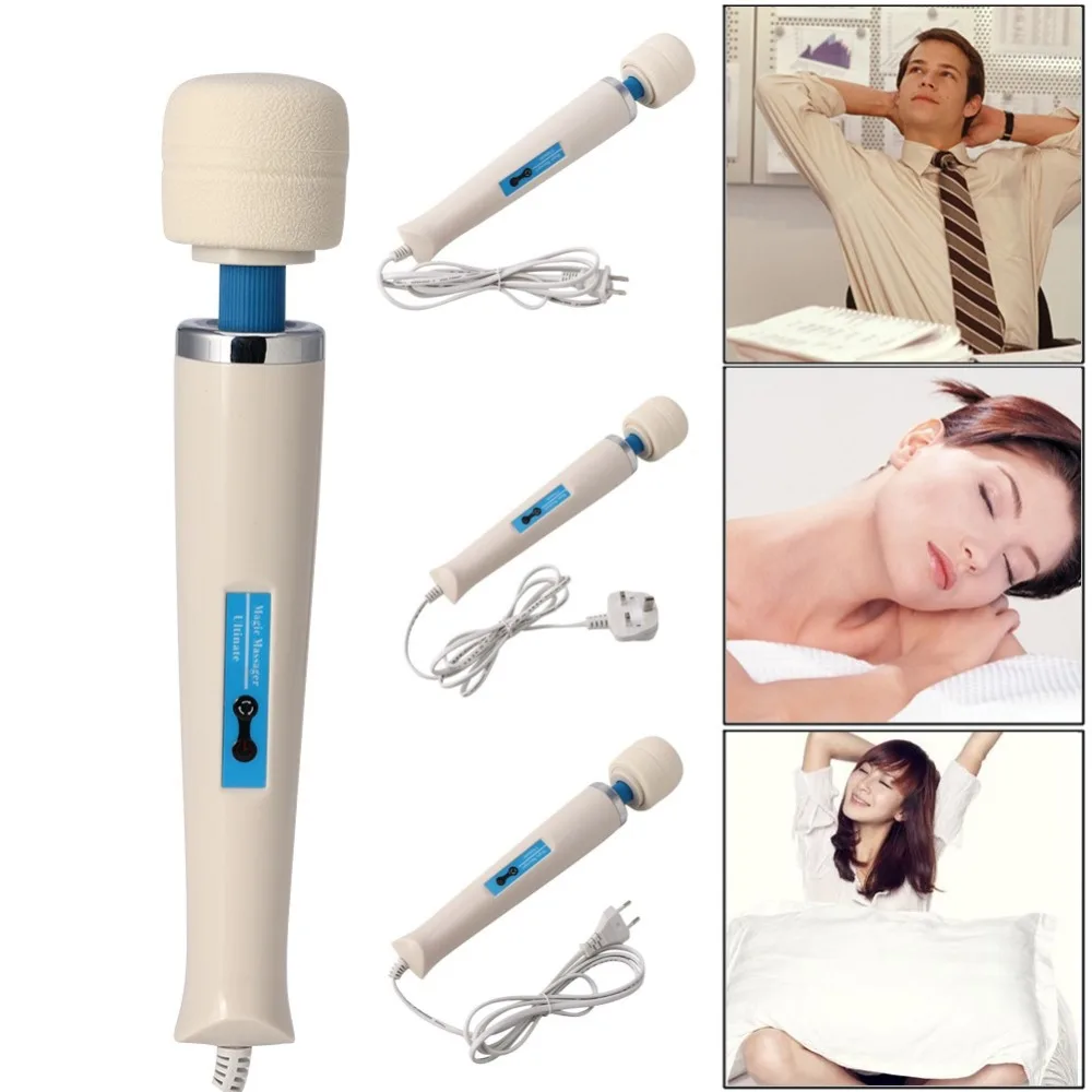 New Magic Wand 30 Speeds Massager Motor Head Neck Full Body Massage Vibrator US/EU/UK Power Plug