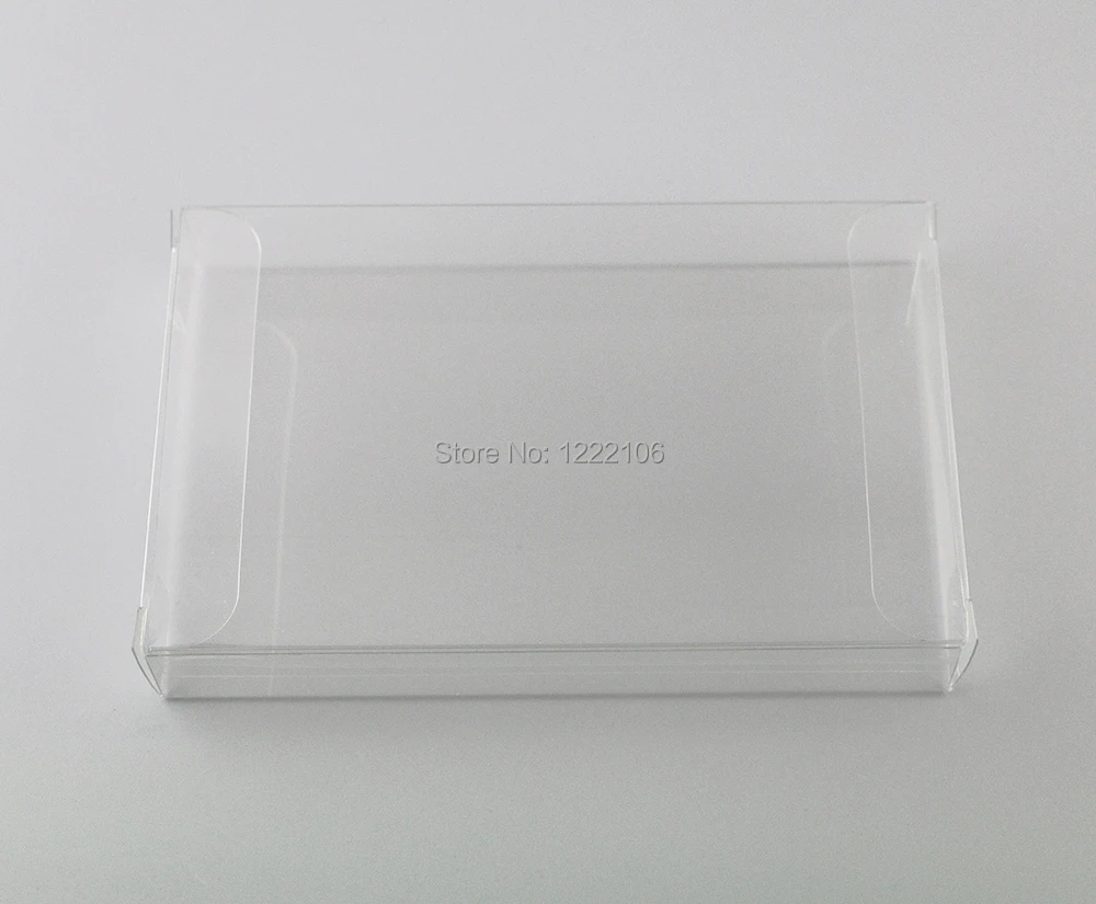 1 قطعة حافظة حماية لخراطيش الألعاب شفافة وشفافة CIB ألعاب بلاستيكية PET حامي لصناديق ألعاب SNES