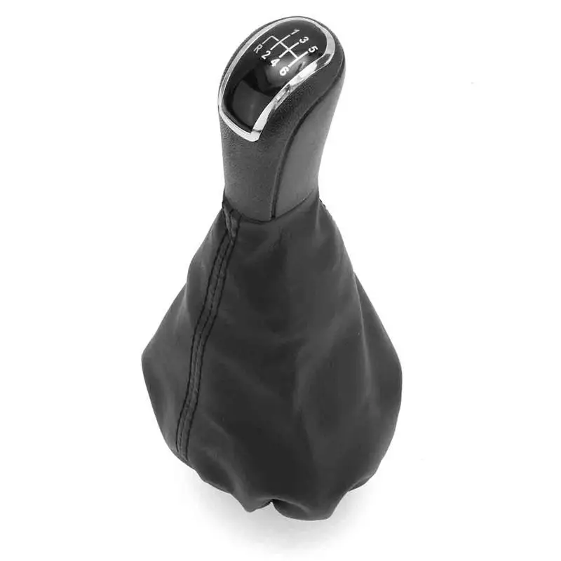 5 Speed 6 Gear Car Shift Gear Knob With Leather Boot For Mercedes Benz C Class W203 S203 A Class W168 1997-2004 W202 1993-2001