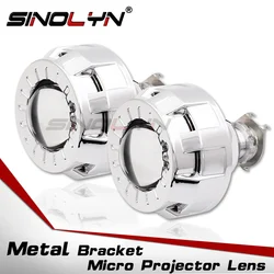 Sinolyn 2.0 Inch Bi Xenon Lenses For Headlights H4 H7 Magnifying Glass Lens H1 Projector Car Lights Motorcycle Car Accessories