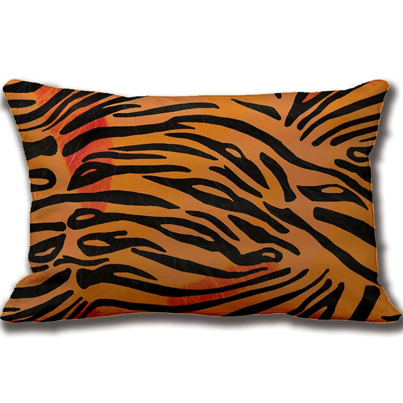 Striped Tiger Fur Animal Print Pattern Throw Pillow Decorative Cushion Cover Pillow Case Customize Gift By Lvsure For Sofa Seat