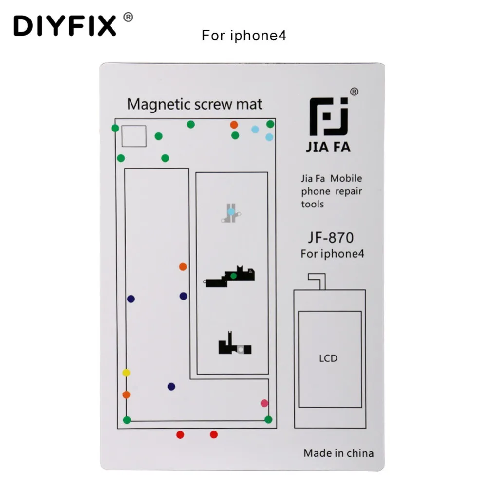 

DIYFIX 1PC Magnetic Screw Mat for iPhone 4 4S 5 5S 6S 6S Plus Guide Screw Pad Keeper Chart Mat Mobile Phone Repair Tools