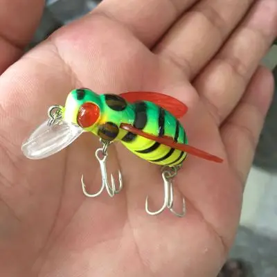 Crazy Bee cnk40 Fishing Lure Top water Insect Bait 6g/4.5cm Freshwater Grass Carp Attack Artificial Lures 1 Piece SALE