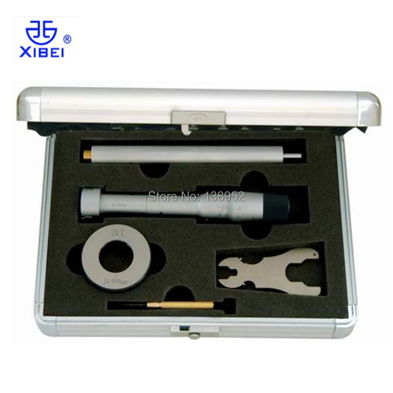 xibei brand Three point internal Micrometers 3-4mm 4-5mm 5-6mm 6-8mm 8-10mm 10-12mm 12-16 0.004mm three point inside micrometer