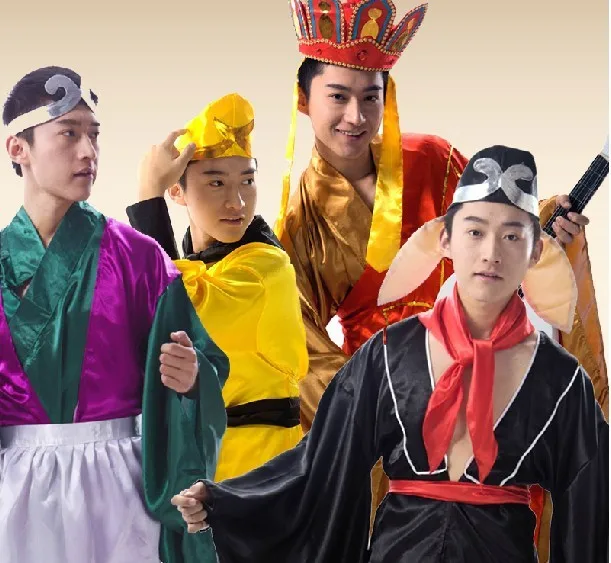 Chinese Famous Book Masterpiece TV Play Pilgrimage to the West 4 Actors Full Set Costume (4 set) Monkey King Pig Leader