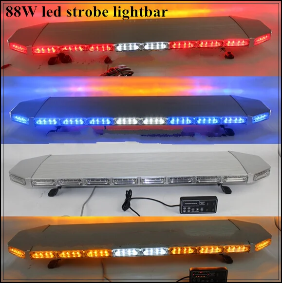 120cm 88W Led car emergency lightbar,warning light bar for  ambulance fire engine truck,waterproof,ECE R65