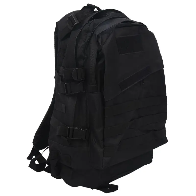 Outdoor 40L 600D Waterproof Oxford Cloth Military Rucksack  Backpack Bag ACU Camouflage Sports Travelling Hiking Bag Black