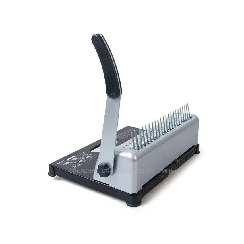 1PC 3870 Practical 21 holes  A4  Manual Comb Book Binding Machine,can punch 12sheets at a time