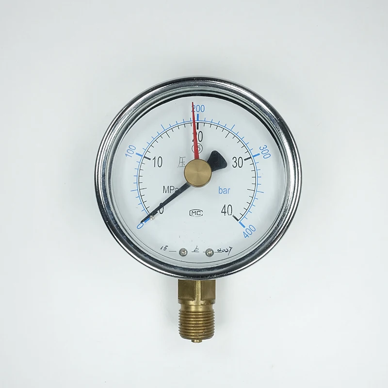 Pressure Gauge Air Compressor With 60mm diameter Anti-vibration Stainless Steel Material Pressure air compressor