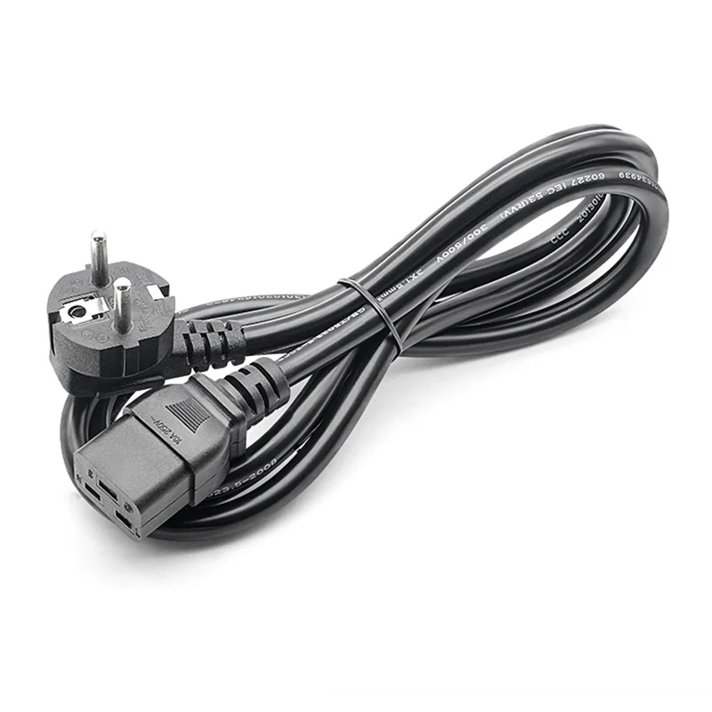 European Schuko to C19 AC Power Cord,6ft schuko to C19 power cord, C19 to schuko Power cord, 5 pcs