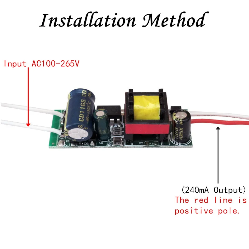 110V 220V Constant Current LED Driver Built-in Power Supply 240mA Lighting Transformer 3W 4-7W 8-12W 15-18W 18-24W For LED Bulb