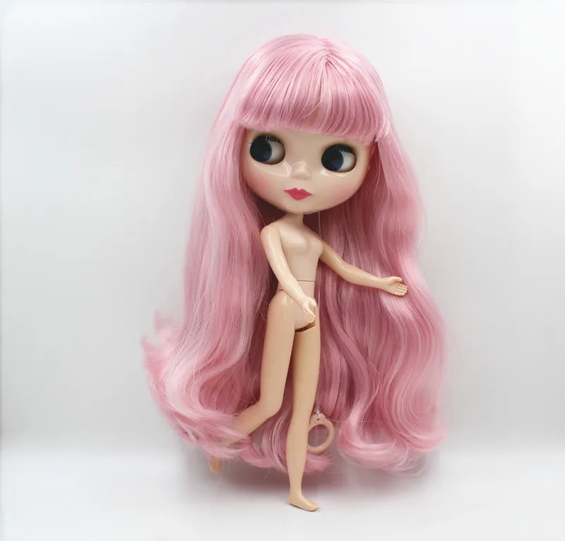 

Blygirl,Blyth doll,Pink wavy bangs, normal body, 7 joint dolls, DIY dolls, can be replaced with a multi-joint body