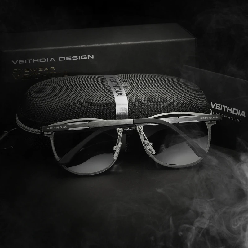 VEITHDIA Brand Vintage Sunglasses Women Polarized UV400 Lens Eyewear Men\'s Sun Glasses Retro Driving Eyeglasses For Male V66800
