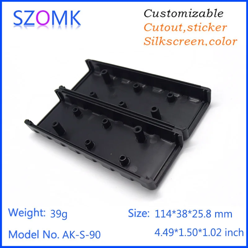 1Pcs 114*38*25.8mm szomk hot sales plastic box for electronic project junction box diy plastic case handheld control enclosure