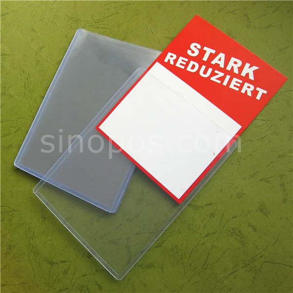 Vinyl Pouch Sign Holder, A4 A5 A6 tag price hard card case label sleeve  plastic bag PVC envelope protective cover sheet pocket - AliExpress 15