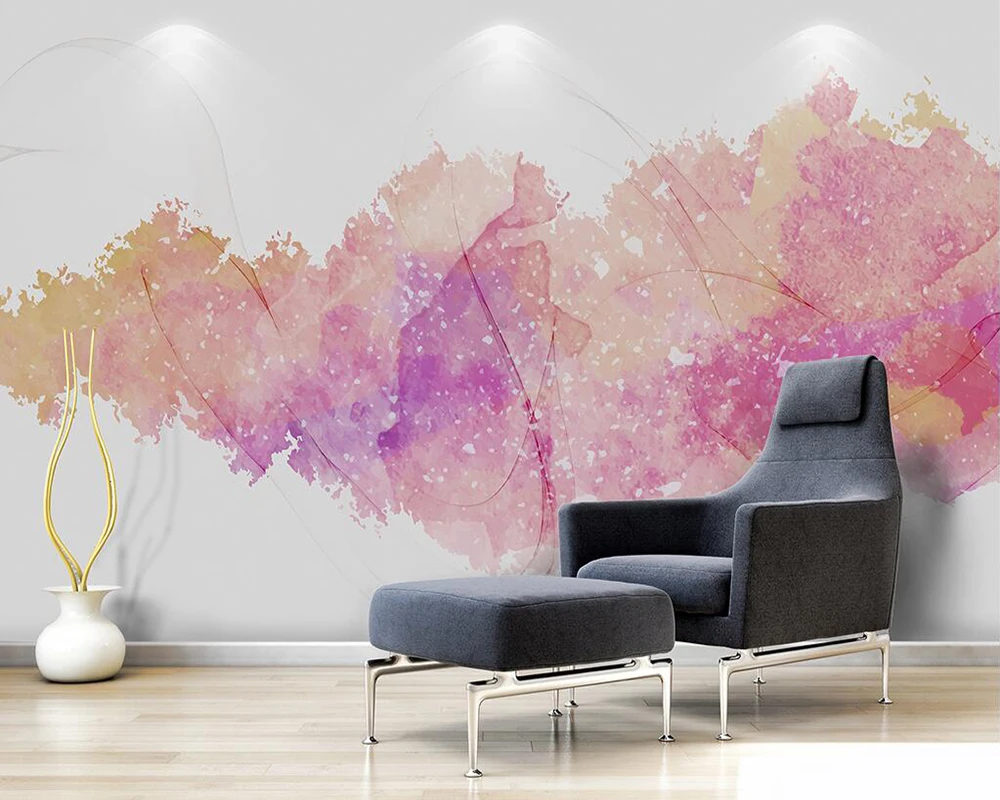 

Decorative wallpaper Simple abstract watercolor background wall