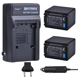 Batmax 3900mAh VW-VBT380 VBT380 + ładowarka samochodowa do HC-V110 Panasonic, HC-V130, HC-V160, HC-V180, HC-V201, HC-V250,HC-V260