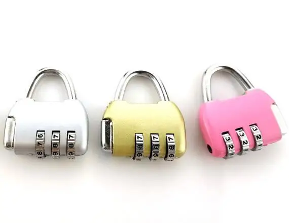 Hot New Mini Resettable 3 Dial Digit Combination Suitcase Luggage Security Password Code Lock Padlock