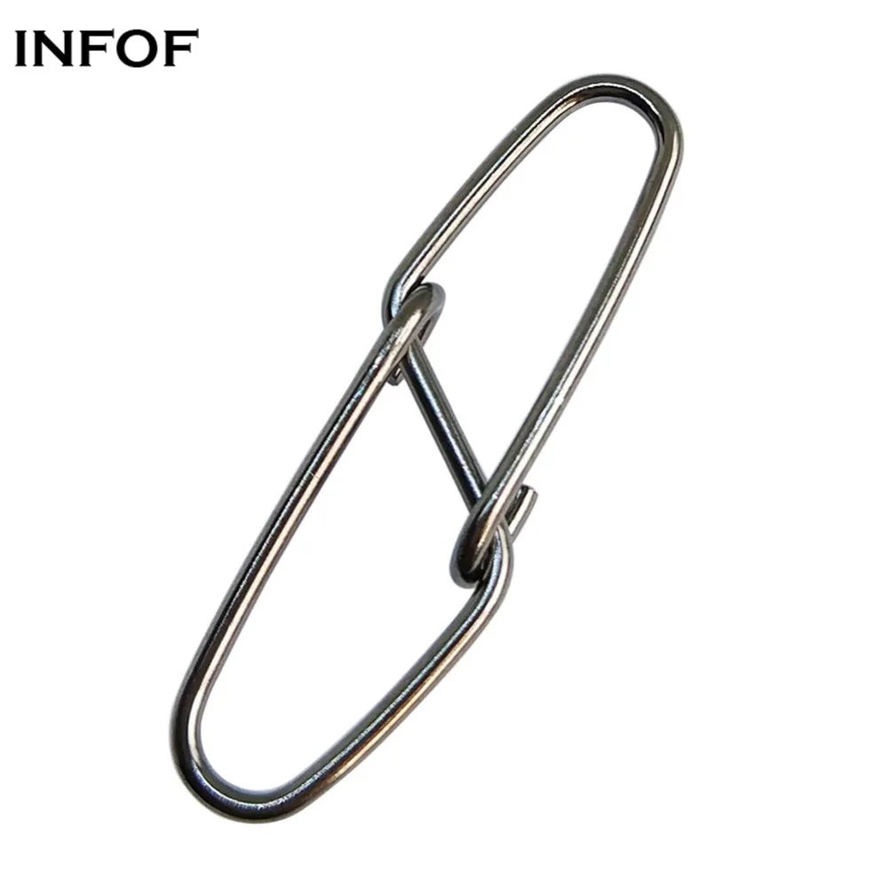 

INFOF 200pcs Diamond Insurance Snap swivels Sea Boat Fishing Tackle carp fishng Accessories fly Fishing swivels snap